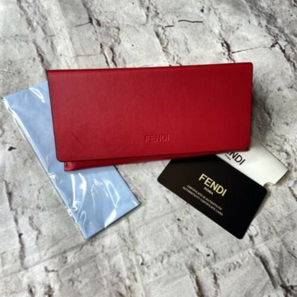Fendi Sunglasses Butterfly Pilot Red Tortoise main image 8